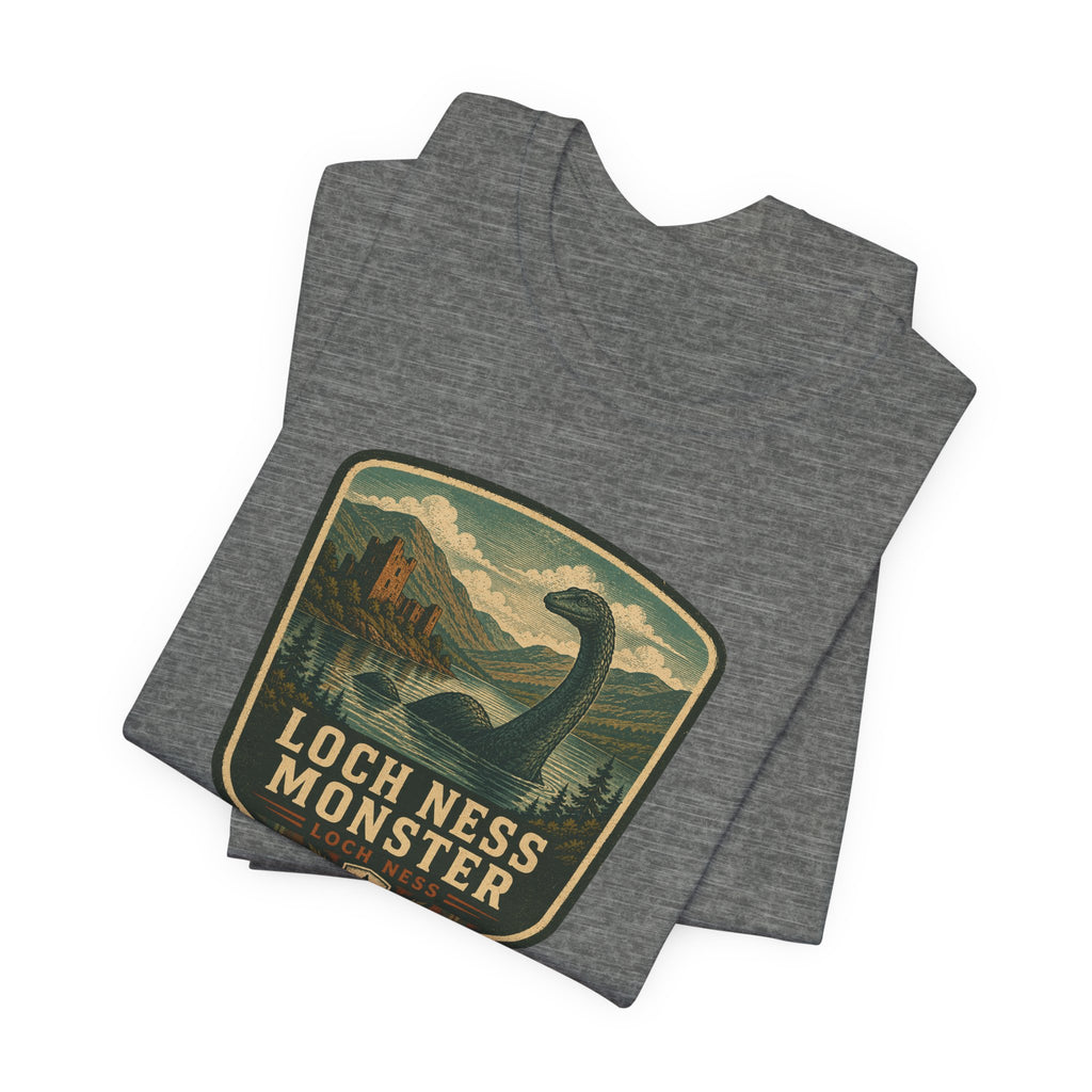 Loch Ness Monster Crest T-Shirt | Nessie Vintage Badge