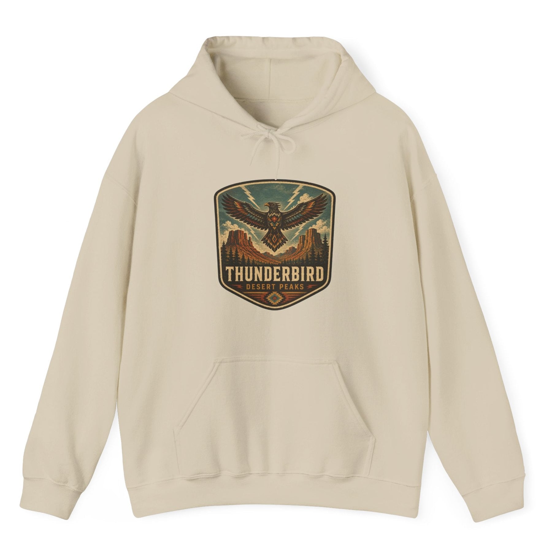 Thunderbird Vintage Patch hoodie | Retro Thunderbird Emblem sweatshirt