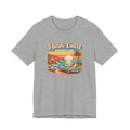Pacific Coast Escape Club T-Shirt | Vintage Sunset Beach Car Design