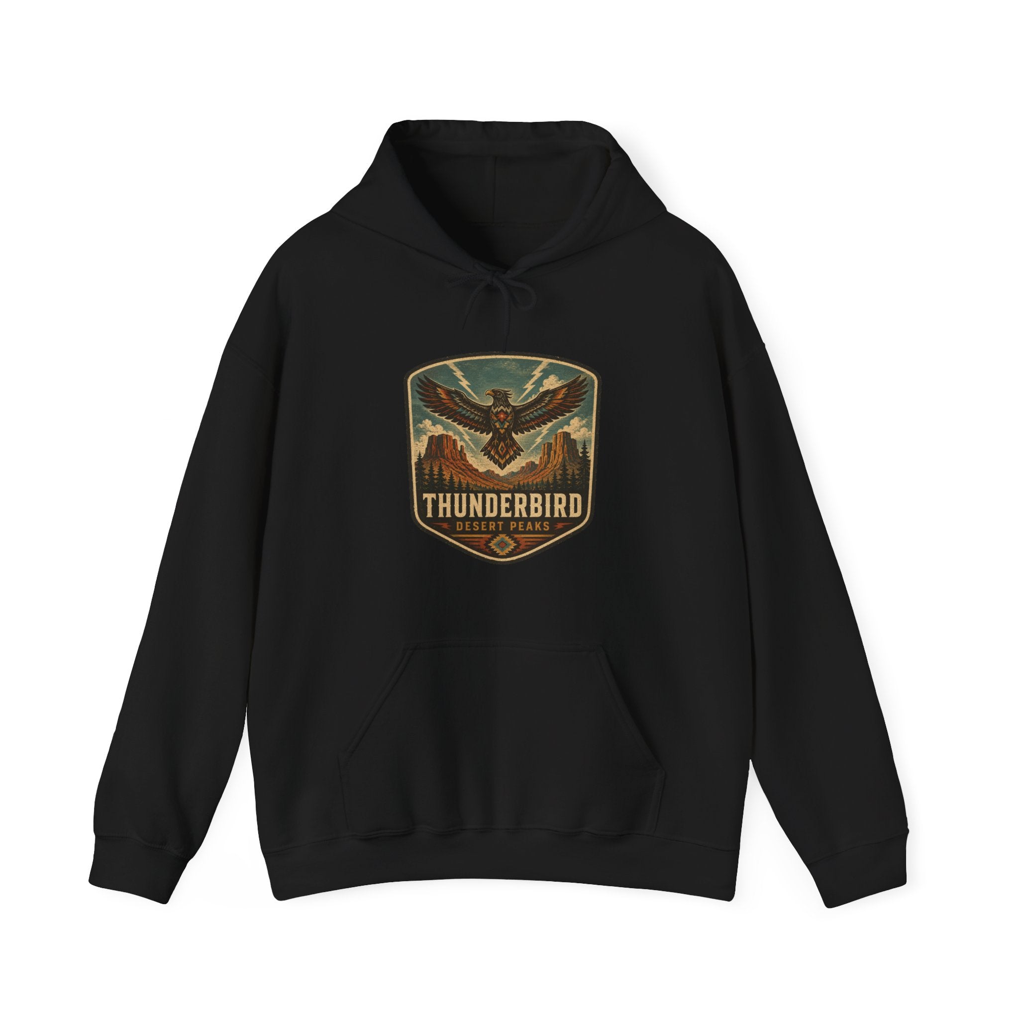 Thunderbird Vintage Patch hoodie | Retro Thunderbird Emblem sweatshirt