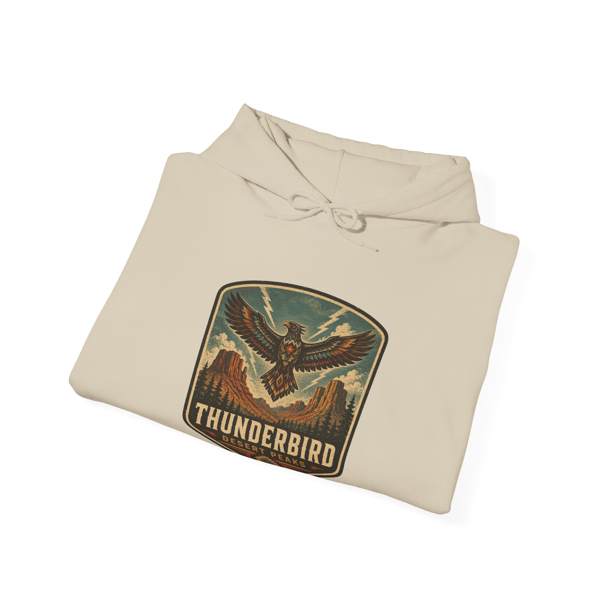 Thunderbird Vintage Patch hoodie | Retro Thunderbird Emblem sweatshirt