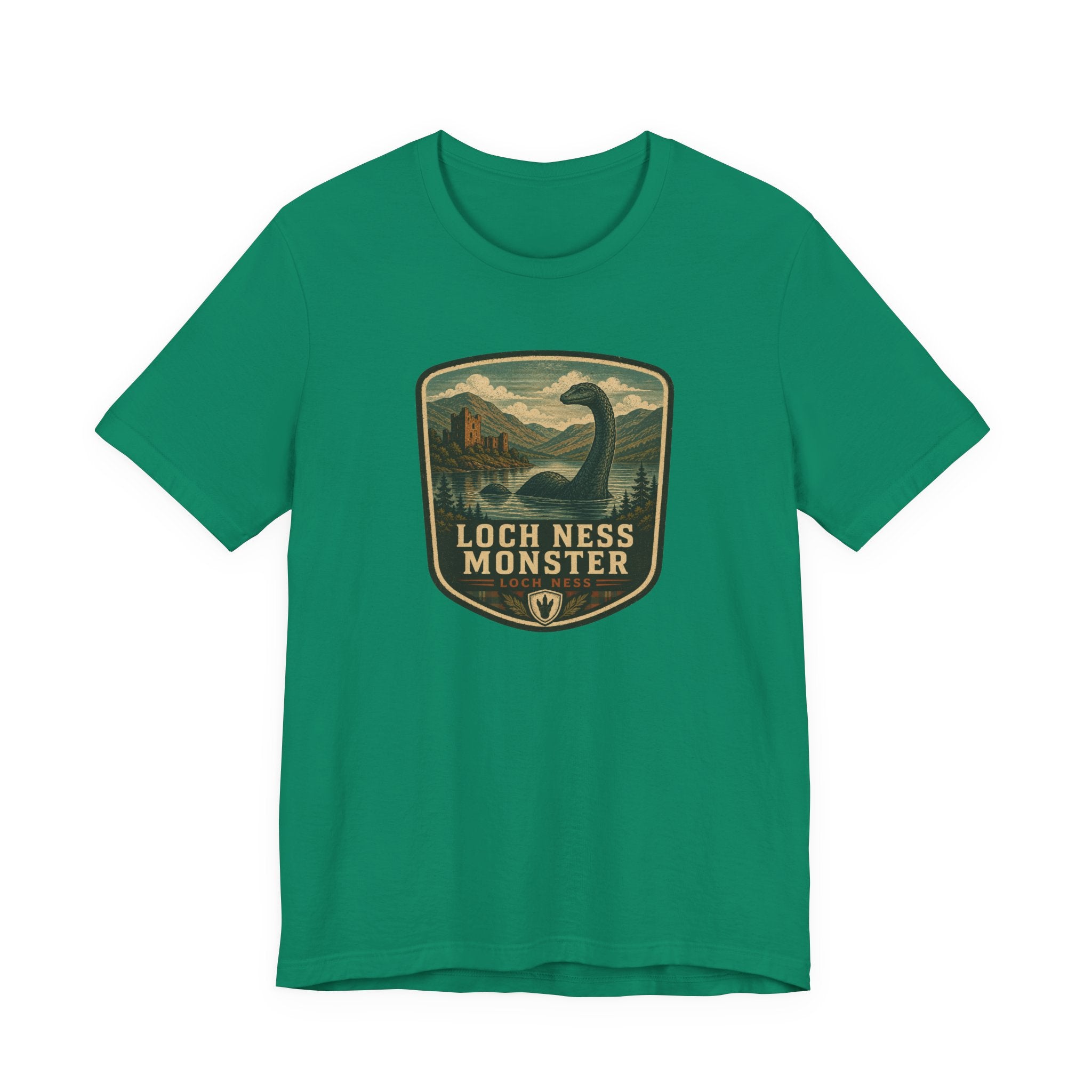 Loch Ness Monster Crest T-Shirt | Nessie Vintage Badge
