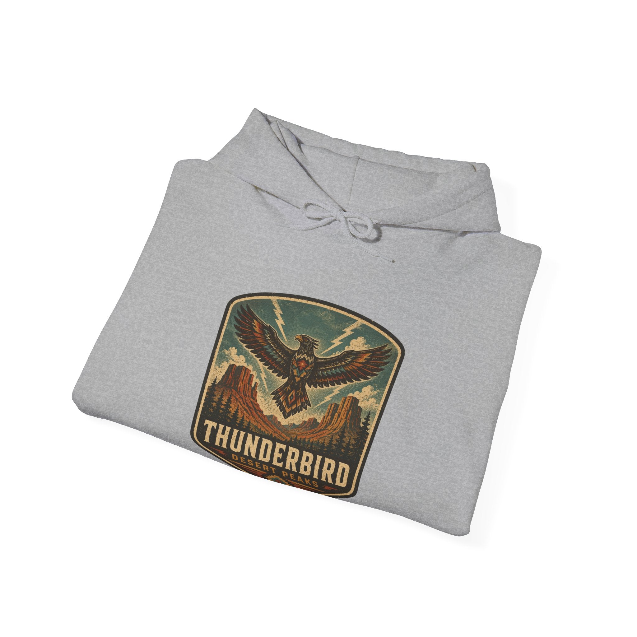 Thunderbird Vintage Patch hoodie | Retro Thunderbird Emblem sweatshirt