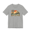 Route 66 End of the Trail T-Shirt, Vintage Americana Sunset Pier Graphic Tee, Retro Coastal Road Trip Shirt