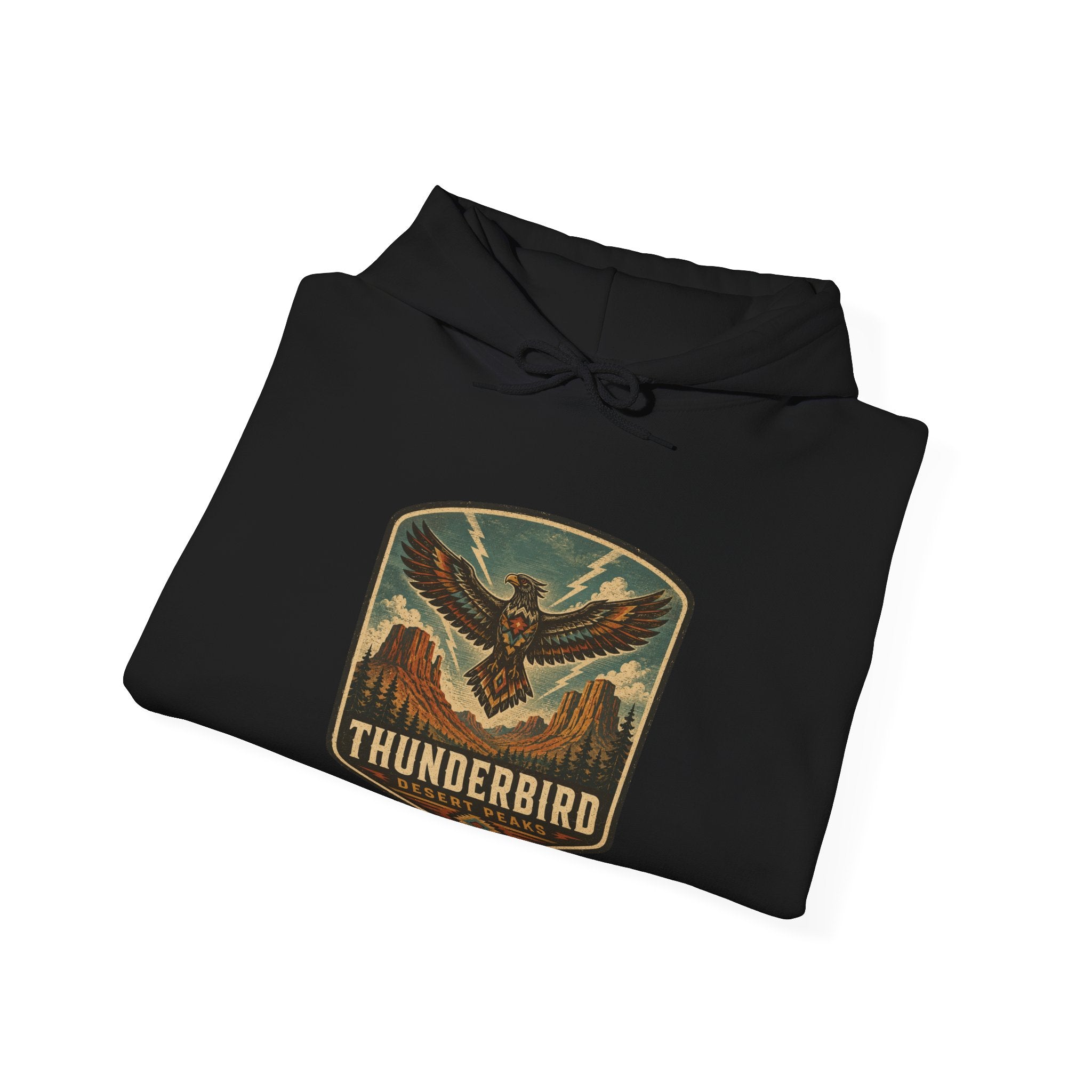 Thunderbird Vintage Patch hoodie | Retro Thunderbird Emblem sweatshirt