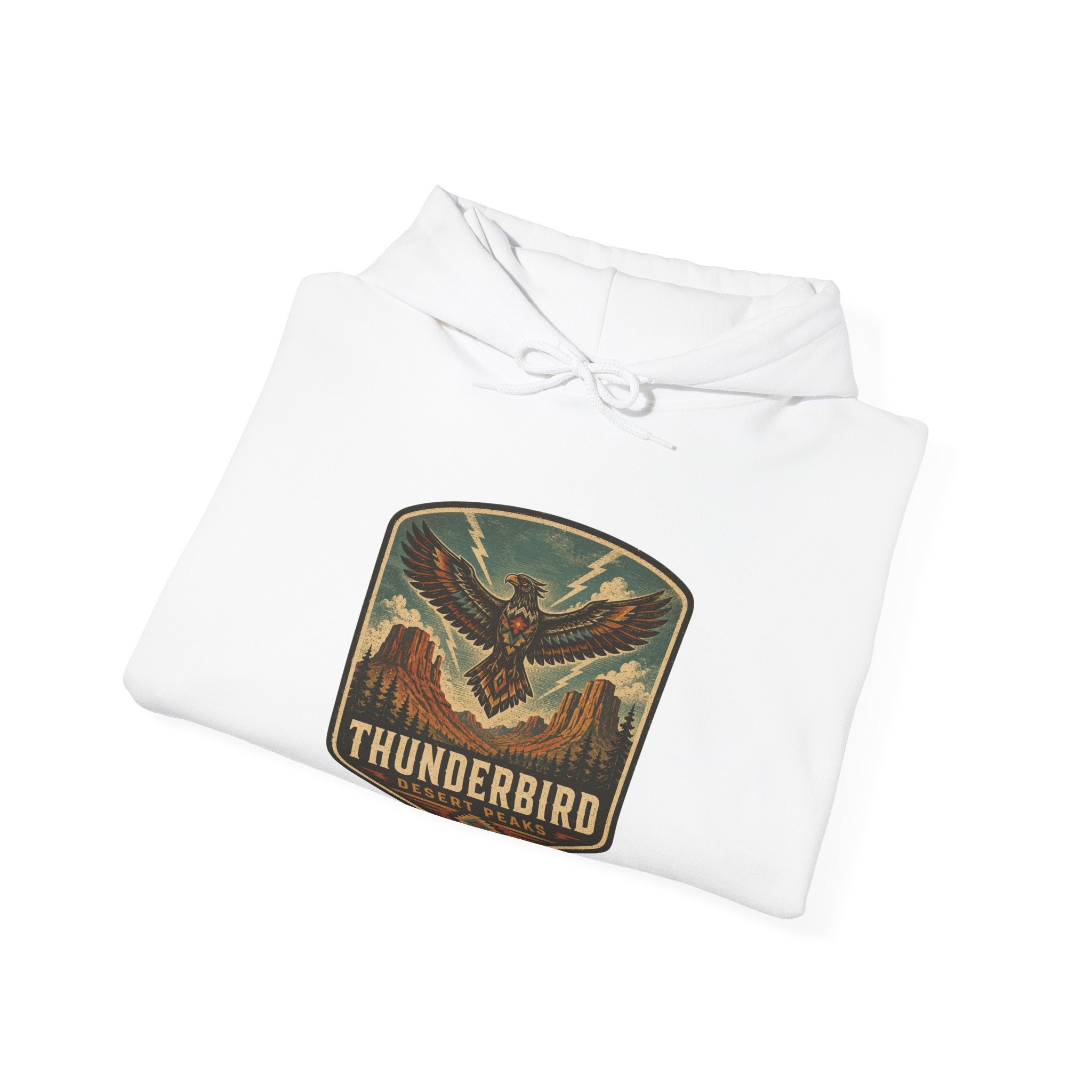 Thunderbird Vintage Patch hoodie | Retro Thunderbird Emblem sweatshirt