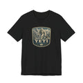 Yeti Mountain Badge Tee | Snowy Peak Sasquatch Graphic
