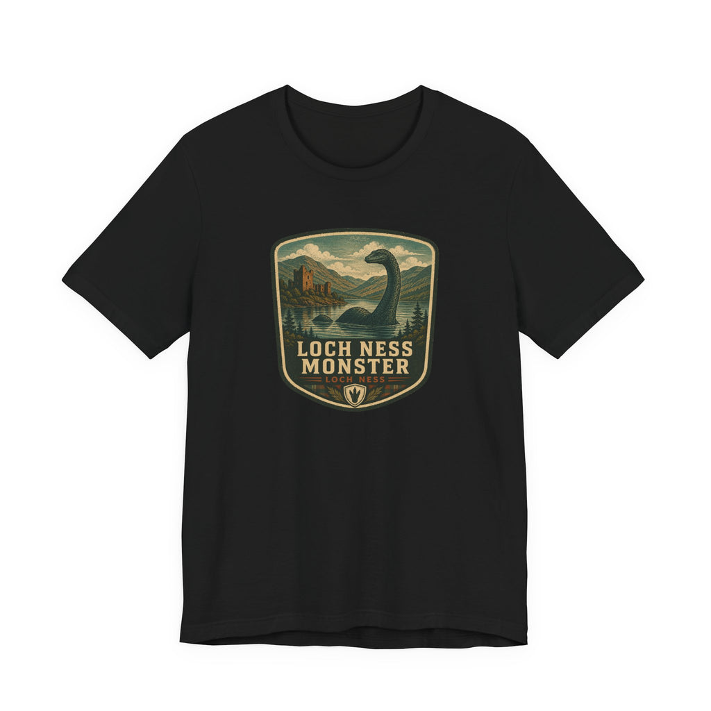 Loch Ness Monster Crest T-Shirt | Nessie Vintage Badge