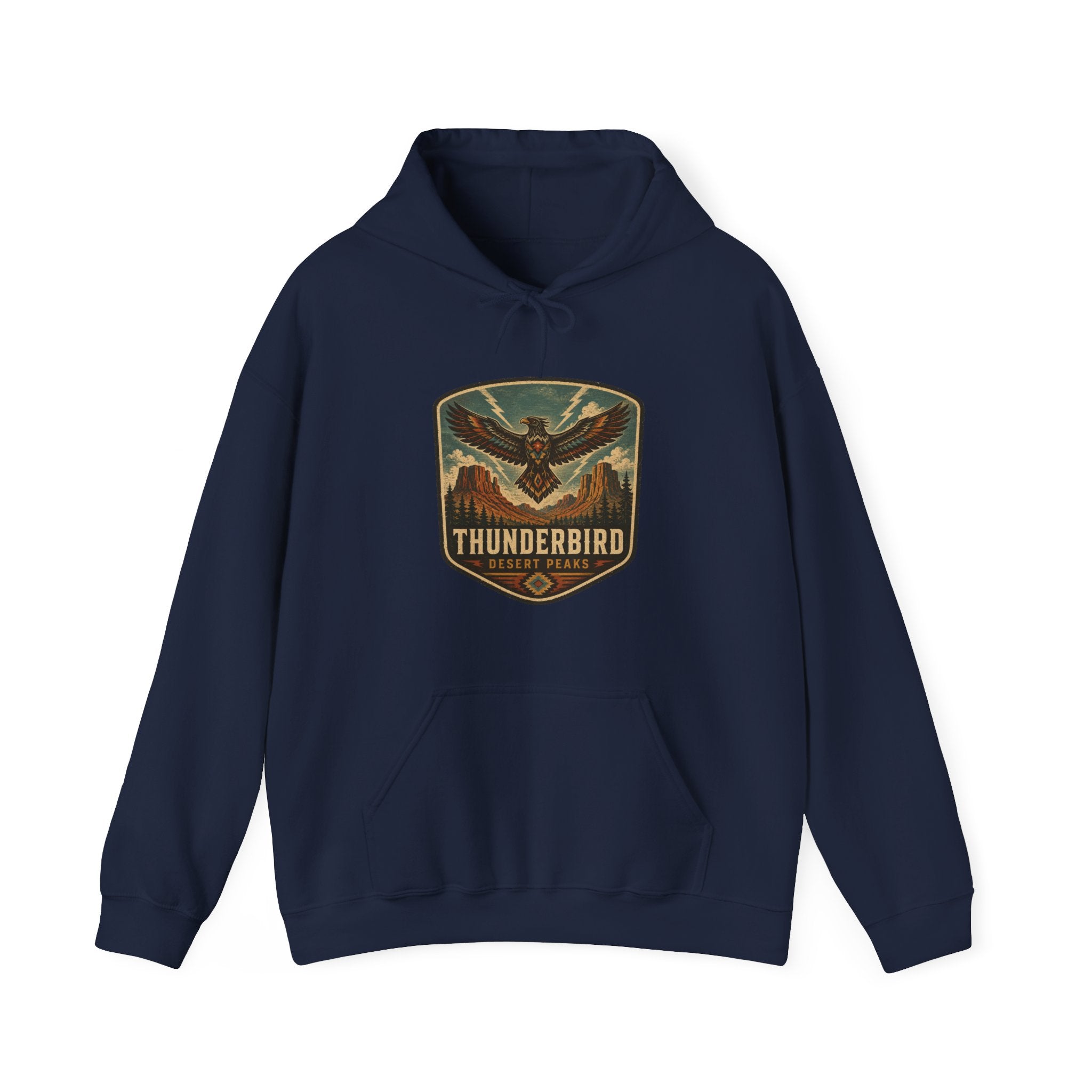 Thunderbird Vintage Patch hoodie | Retro Thunderbird Emblem sweatshirt