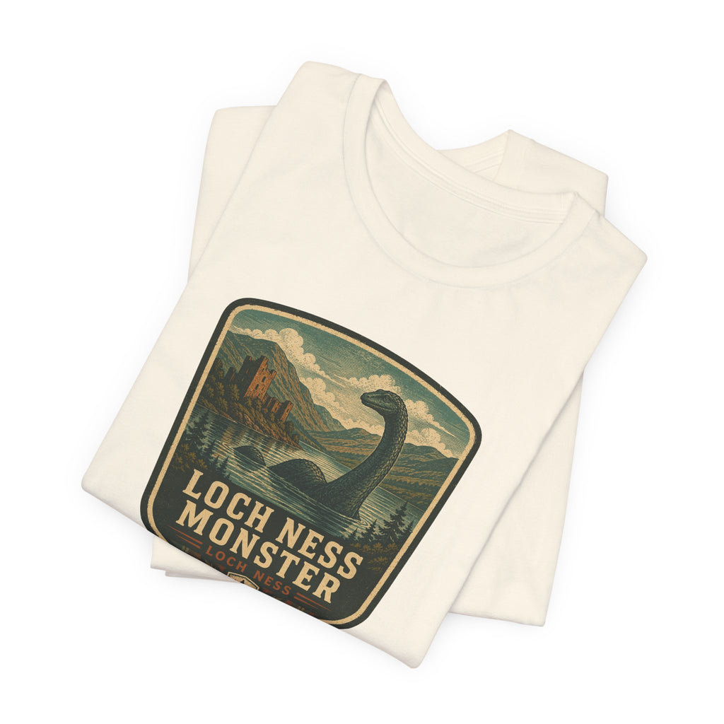Loch Ness Monster Crest T-Shirt | Nessie Vintage Badge