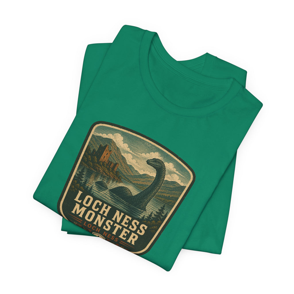 Loch Ness Monster Crest T-Shirt | Nessie Vintage Badge